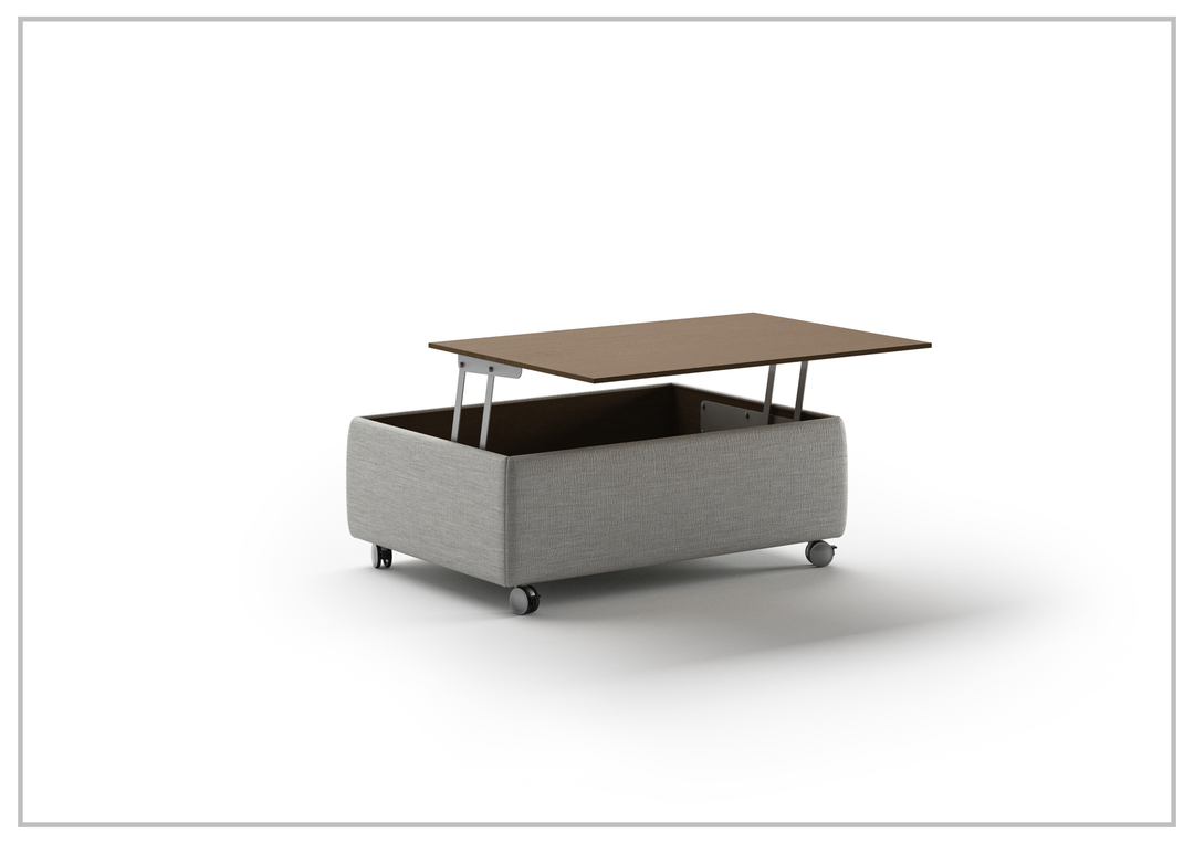 Luonto Functional Coffee Table with Casters-Jennihome