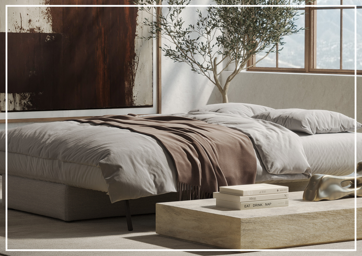 Osvald Two-Seater Fabric Sleeper Sofa Queen Sized Innovation Living