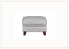 Gio Italia Samson Gray Leather Ottoman-Jennihome