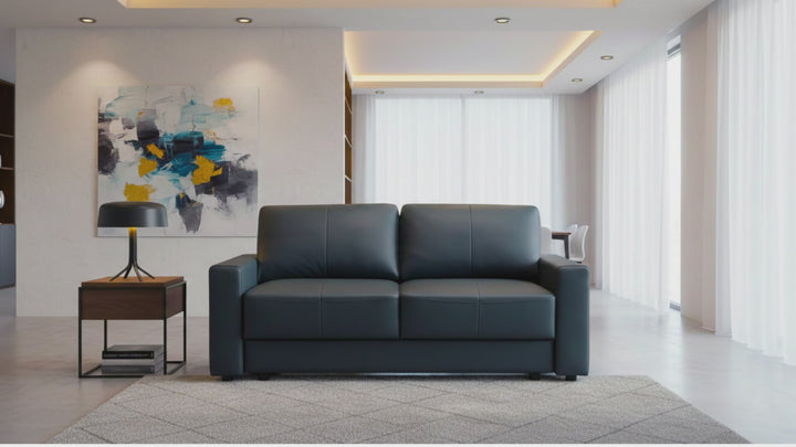 Klaussner Beltoni Sleeper Sofa in Leather and Fabric Option