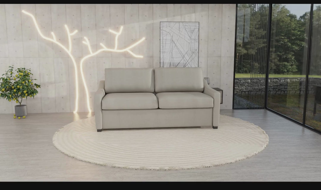 Klaussner Perrin Fabric Sleeper Sofa with Premium High-Resiliency Foam Support