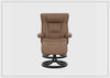 Regent R Leather Manual Recliner Chair |Swivel Based | Footstool | Fjords