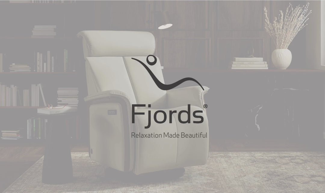 Fjords Jewel Leather Recliner with Swivel and Gliding Function
