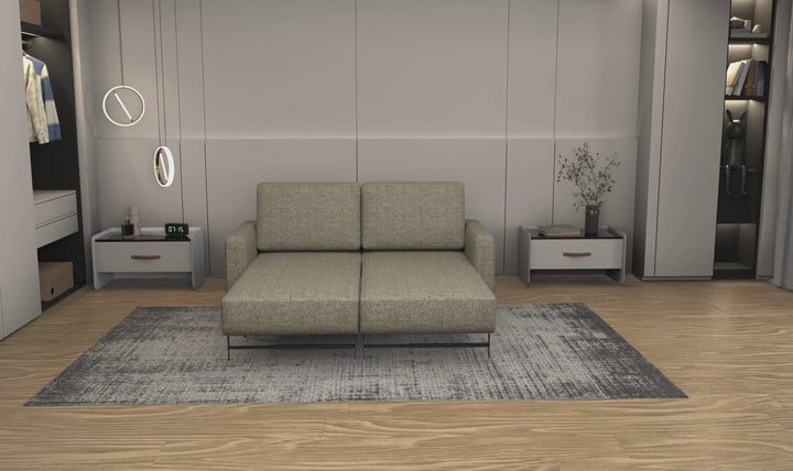 Nova Queen Sleeper Sofa | Fabric | Track Arms | Cloud Fold Mechanism | Klaussner