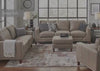 Hydeline Soma Leather Brown Sofa