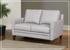 Gio Italia Samson 2-Seater Leather Sofa in Gray-Jennihome