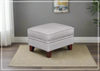 Gio Italia Samson Gray Leather Ottoman-Jennihome