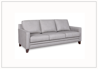 Gio Italia Samson 3-Seater Leather Sofa in Gray-Jennihome