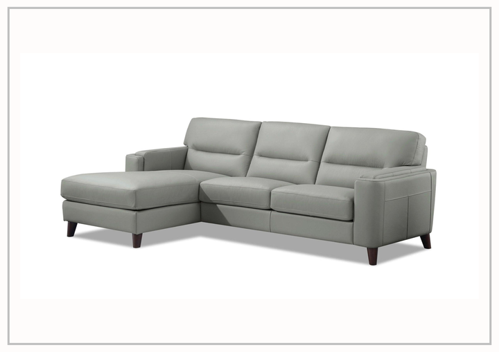 Elm L-Shape 3-Seater Leather Sectional Sofa with Modern Design-Jennihome