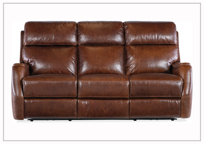 Hooker Furniture Harlan Leather Sofa with Zero Gravity Power Recliner