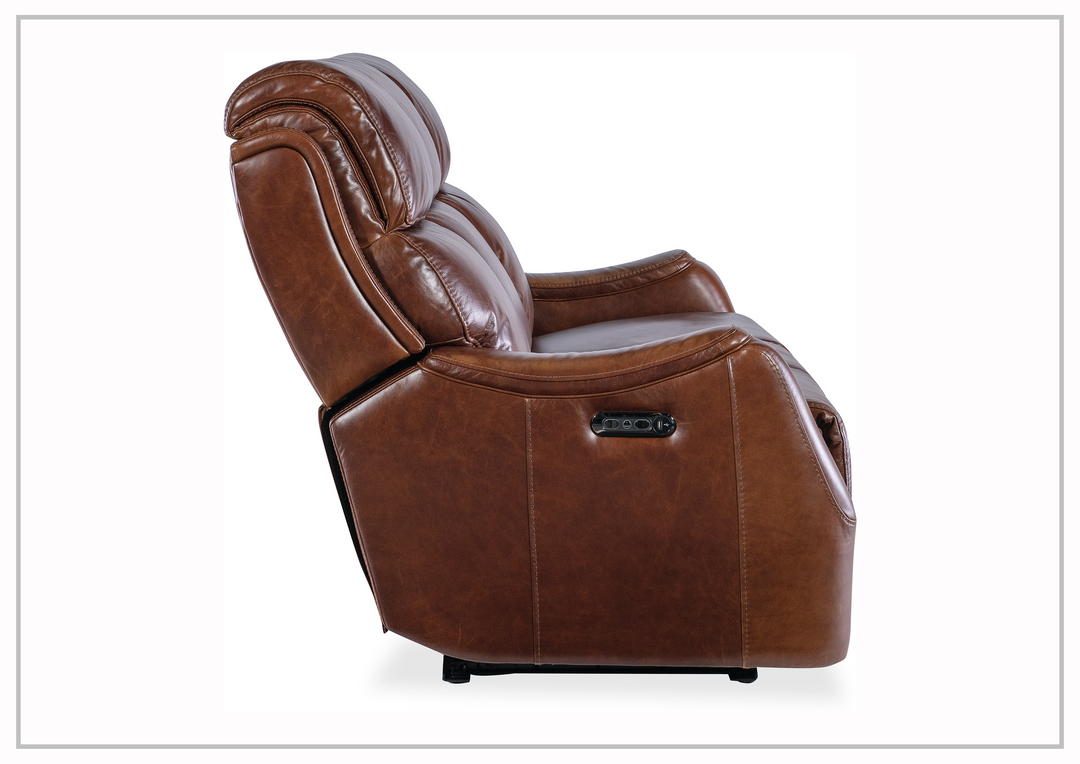 Hooker Furniture Harlan Leather Sofa with Zero Gravity Power Recliner-Jennihome