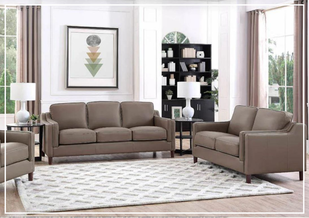 Hydeline Bella 2-Seater Leather Loveseat-Jennihome