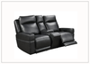 Gio Italia Vault Black Leather 2-Seater Power Reclining Sofa-Jennihome