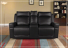 Gio Italia Vault Black Leather 2-Seater Power Reclining Sofa-Jennihome