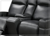 Gio Italia Vault Black Leather 2-Seater Power Reclining Sofa-Jennihome