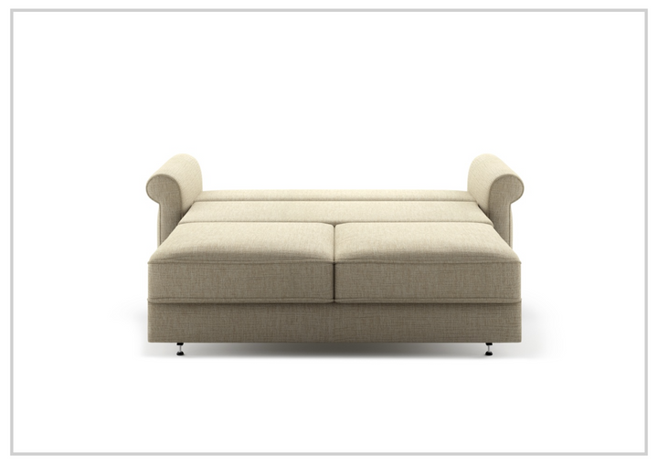 Willow Queen Fabric Sleeper | Hybrid Deluxe Mechanism | Rolled Arms | Luonto-Jennihome