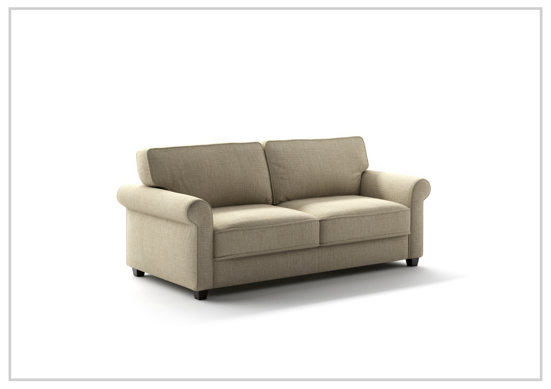 Willow Queen Fabric Sleeper | Hybrid Deluxe Mechanism | Rolled Arms | Luonto-Jennihome