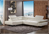 Preston Italian Leather Sectional Right Hand Facing