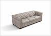 Digio Leather Callas 3-Seater Queen Sleeper Sofa in Gray