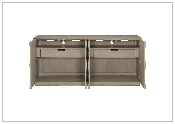 Bernhardt Linea 2-Drawer Wooden Buffet Table with Adjustable Shelves