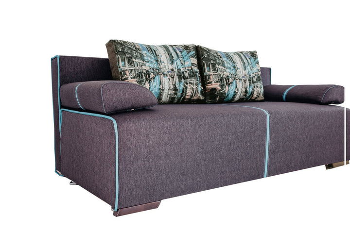 Grey Broadway Sofa Bed And Storage Set