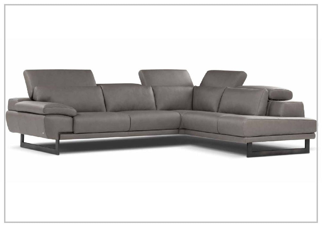 JERSEY LEATHER SECTIONAL SOFA