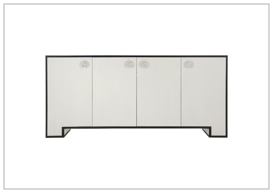 Bernhardt Silhouette 78'' Wide Wooden Buffet with Eggshell Finish