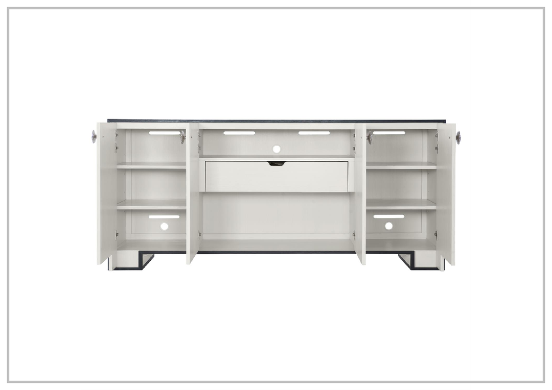 Bernhardt Silhouette 78'' Wide Wooden Buffet with Eggshell Finish