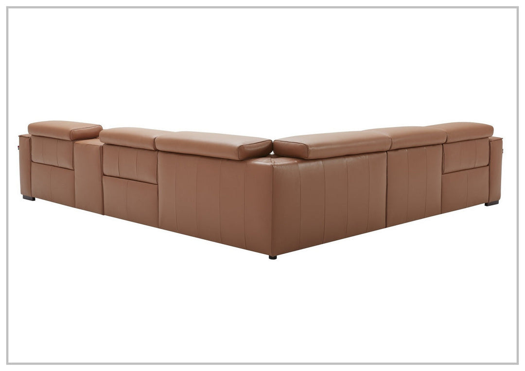 Gio Italia Aventura Power Reclining Leather Sectional Sofa