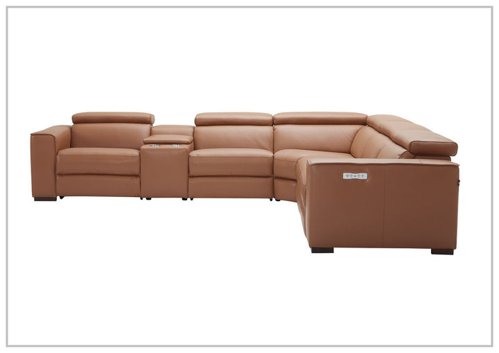 Gio Italia Aventura Power Reclining Leather Sectional Sofa