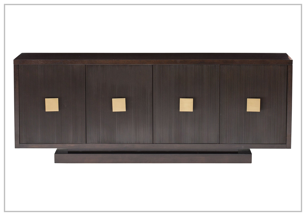 Bernhardt Boulevard 83.3'' Wide Buffet Table with Adjustable Shelves